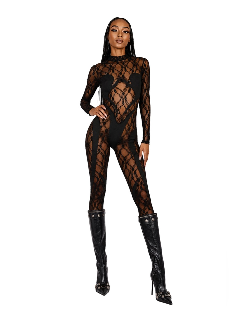 Black Lace Jumpsuit